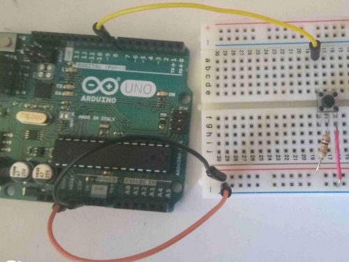 Managing a mechanical button with Arduino